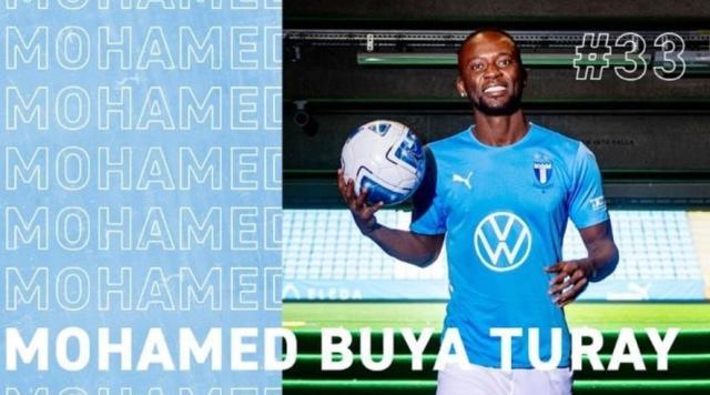 官方：嵩山龙门外援布亚·图雷加盟瑞典球队马尔默