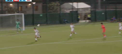 九游9GAME-半场：U17国少1-0卡塔尔U17，何思凡精彩兜射破门
